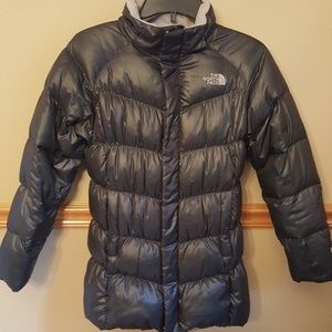 North Face long puffer coat